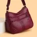 New Soft Leather Textured Crossbody Bag For Middle-aged People Women New Soft Leather Textured Crossbody Bag For Middle-aged People Women