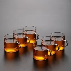 Simple Home Transparent Glass Tea Cup Simple Home Transparent Glass Tea Cup