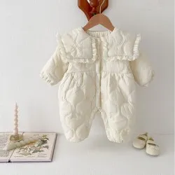 Newborn Jumpsuit Fleece-lined Quilted Newborn Jumpsuit Fleece-lined Quilted