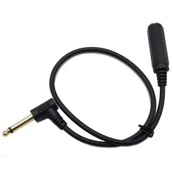Microphone Audio Male To Female Mono Elbow Audio Cable Microphone Audio Male To Female Mono Elbow Audio Cable