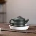 Green Clay Bamboo Handmade Teapot
