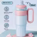 780ml Gradient Double Drink Thermal Cup Stainless Steel With Lid Coffee Cup Thermos Large Capacity Straw Cup For Male And Female 780ml Gradient Double Drink Thermal Cup Stainless Steel With Lid Coffee Cup Thermos Large Capacity Straw Cup For Male And Female