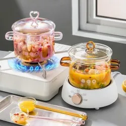 Borosilicate Glass Pot Household Heating Binaural Borosilicate Glass Pot Household Heating Binaural
