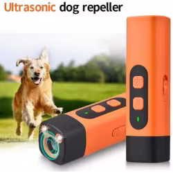 Pet Dog Repeller Ultrasonic Dog Training Device Rechargeable Anti Dog Bark Deterrent Device With LED Flashlight Pets Supplies