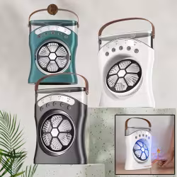 Portable Fan Portable Mini Humidifier Fan Water Spraying Fan Rechargeable Cooler Air Adjustment Fan For Hot Weather