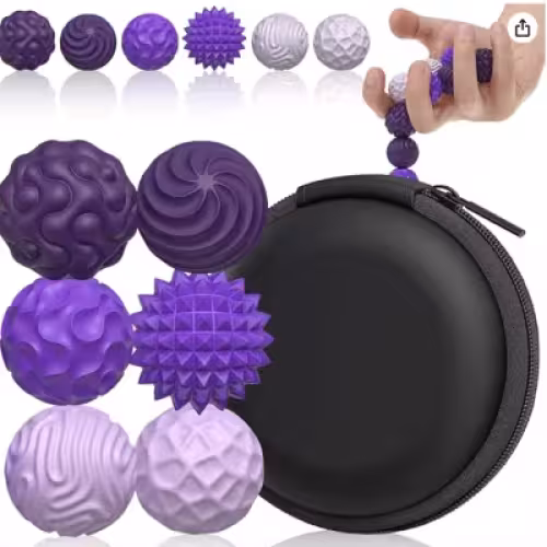 Magnetic Silicone Sensory Balls Worry Balls Autism Calming Fidgeting Toy Fidget Toy Kid Adults Anxiety Relief Stress Sensory Toy