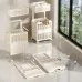 Household Toilet Laundry Baskets Double-layer Large Capacity Foldable Laundry Basket