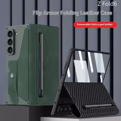 ZFold6 Folding Phone Case Flip Leather Case Phone Case