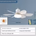 E27 Base LED Ceiling Fan Light With Remote Control 3 Color Lights Dimmable Lamp For Living Room Home Decor