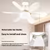 E27 Base LED Ceiling Fan Light With Remote Control 3 Color Lights Dimmable Lamp For Living Room Home Decor