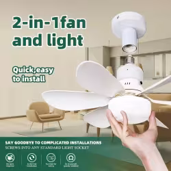 E27 Base LED Ceiling Fan Light With Remote Control 3 Color Lights Dimmable Lamp For Living Room Home Decor E27 Base LED Ceiling Fan Light With Remote Control 3 Color Lights Dimmable Lamp For Living Room Home Decor