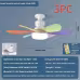 E27 Base LED Ceiling Fan Light With Remote Control 3 Color Lights Dimmable Lamp For Living Room Home Decor