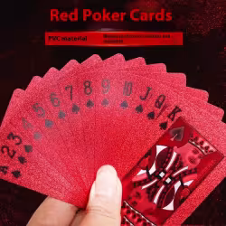 Playing Cards Plastic Waterproof Red Local Tyrant Fighting Landlord For Spring Festival