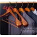 Seamless Home Clothing Store Hanger Clothes Solid Wood Hanger