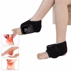 Electric Heating Ankle Massage Belt Protection Warm Hot Compress Ankle Heel Ankle Joint Massage Cordless Design Electric Hot Compress Massage
