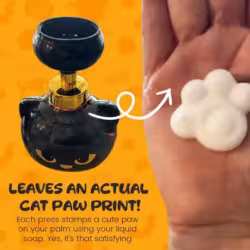 Cute Cat Paw Foam Soap Dispenser Funny Cute Cat Paw Flower Shape Foam Soap Pump Bottles Cat Lover Gift For Bathroom Kitchen