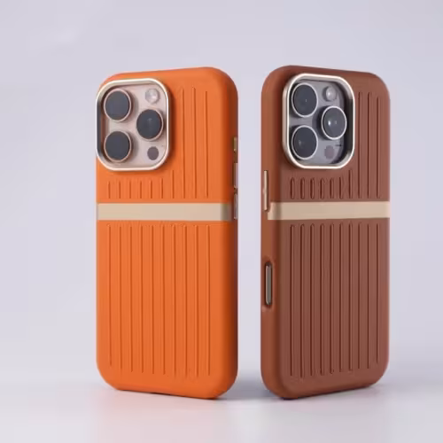 Corrugated Magnetic Phone Case Business Leather Phone Case
