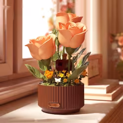 Preserved Flower Building Blocks Motion Flowers Model Birthday Valentine's Day Gift Preserved Flower Building Blocks Motion Flowers Model Birthday Valentine's Day Gift