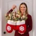 Christmas Garland Creative Glove Shaped Simulated Flower Wreath Window Door Gate Decoration Door Sign Xmas Party Decoration Christmas Garland Creative Glove Shaped Simulated Flower Wreath Window Door Gate Decoration Door Sign Xmas Party Decoration