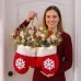 Christmas Garland Creative Glove Shaped Simulated Flower Wreath Window Door Gate Decoration Door Sign Xmas Party Decoration Christmas Garland Creative Glove Shaped Simulated Flower Wreath Window Door Gate Decoration Door Sign Xmas Party Decoration