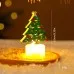 LED Electronic Candle Lights Christmas Trees Santa Claus Snowmen Creative Candles Small Night Lights Home Decorative Ornaments
