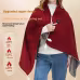 Soft Warm Body Cover Blanket Shawl Cozy Wearable Throw For Home Travel Relaxation Lightweight Fleece Wrap