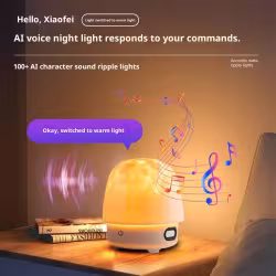New Water Ripple Smart A Large Model Conversation Bluetooth Stereo Light Romantic Bedroom Bedside Ambience Light