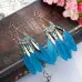 V-shaped Personality Long Feather Earrings V-shaped Personality Long Feather Earrings