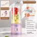 Multifunctional Rechargeable Electric USB Juicer Cup Double Cup Handheld Mixer Cup 500 ML Blending Juice Cup Outdoor Multifunctional Rechargeable Electric USB Juicer Cup Double Cup Handheld Mixer Cup 500 ML Blending Juice Cup Outdoor