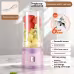 Multifunctional Rechargeable Electric USB Juicer Cup Double Cup Handheld Mixer Cup 500 ML Blending Juice Cup Outdoor