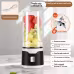 Multifunctional Rechargeable Electric USB Juicer Cup Double Cup Handheld Mixer Cup 500 ML Blending Juice Cup Outdoor
