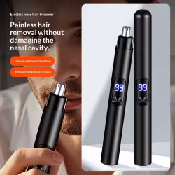 Rechargeable Electric Nose Hair Trimmer for Men - Portable Grooming Tool with Precision Blades Rechargeable Electric Nose Hair Trimmer for Men - Portable Grooming Tool with Precision Blades
