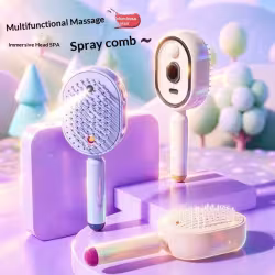 Electric Airbag Massage Comb With Mist Spray - Anti-Tangle Hair Styling Tool For Women Electric Airbag Massage Comb With Mist Spray - Anti-Tangle Hair Styling Tool For Women