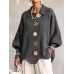 Button-down Cardigan Women's Fall Winter Lapel Button Knitted Jacket Long Sleeve Loose Fit Sweater Outerwear Button-down Cardigan Women's Fall Winter Lapel Button Knitted Jacket Long Sleeve Loose Fit Sweater Outerwear
