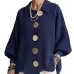 Button-down Cardigan Women's Fall Winter Lapel Button Knitted Jacket Long Sleeve Loose Fit Sweater Outerwear Button-down Cardigan Women's Fall Winter Lapel Button Knitted Jacket Long Sleeve Loose Fit Sweater Outerwear