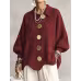 Button-down Cardigan Women's Fall Winter Lapel Button Knitted Jacket Long Sleeve Loose Fit Sweater Outerwear Button-down Cardigan Women's Fall Winter Lapel Button Knitted Jacket Long Sleeve Loose Fit Sweater Outerwear