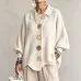 Button-down Cardigan Women's Fall Winter Lapel Button Knitted Jacket Long Sleeve Loose Fit Sweater Outerwear Button-down Cardigan Women's Fall Winter Lapel Button Knitted Jacket Long Sleeve Loose Fit Sweater Outerwear