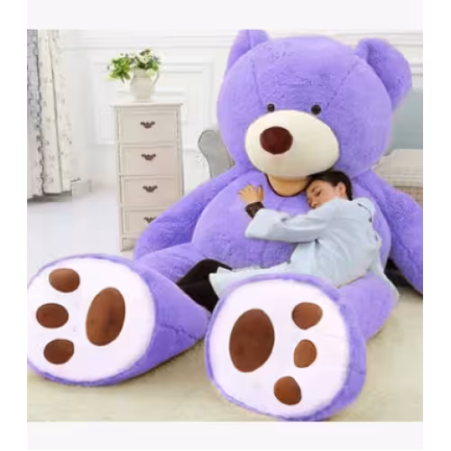 Giant Teddy Bear Plush Toy Huge Soft Toys Leather Shell