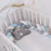 Baby Bumper Bed Braid Knot Pillow Cushion Bumper for Infant cuna Bebe lit Crib Protector Cot Bumper Room Decor Baby Bumper Bed Braid Knot Pillow Cushion Bumper for Infant cuna Bebe lit Crib Protector Cot Bumper Room Decor