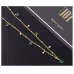 Generous water drop emerald zircon necklace