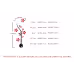 Creative vase acrylic 3D wall sticker Creative vase acrylic 3D wall sticker