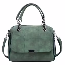 Matte Women Scrub Female Shoulder Bags Large Capacity Matcha Green PU Leather Lady Totes Boston Bag for Travel Hand Bags Matte Women Scrub Female Shoulder Bags Large Capacity Matcha Green PU Leather Lady Totes Boston Bag for Travel Hand Bags