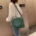 Matte Women Scrub Female Shoulder Bags Large Capacity Matcha Green PU Leather Lady Totes Boston Bag for Travel Hand Bags Matte Women Scrub Female Shoulder Bags Large Capacity Matcha Green PU Leather Lady Totes Boston Bag for Travel Hand Bags