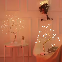 Led Copper Wire Light Bedroom Light