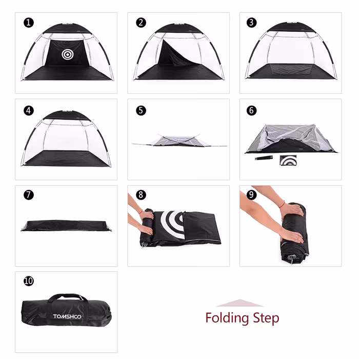 Golf Practice Net Tent Golf Hitting Cage Garden Grassland Practice Tent Golf Training Equipment Mesh Outdoor