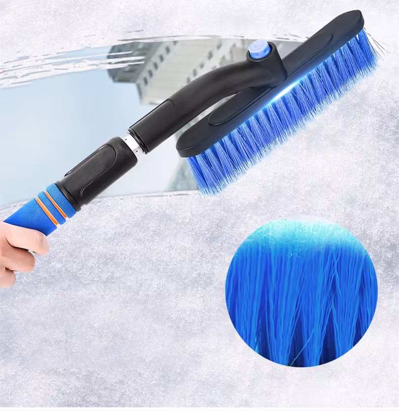 Car Cleaning Brush Ice Scraper Detachable Snow Shovel Brush Dust Remove Brush Auto Windshield Extendable Snow Brush Foam Handle