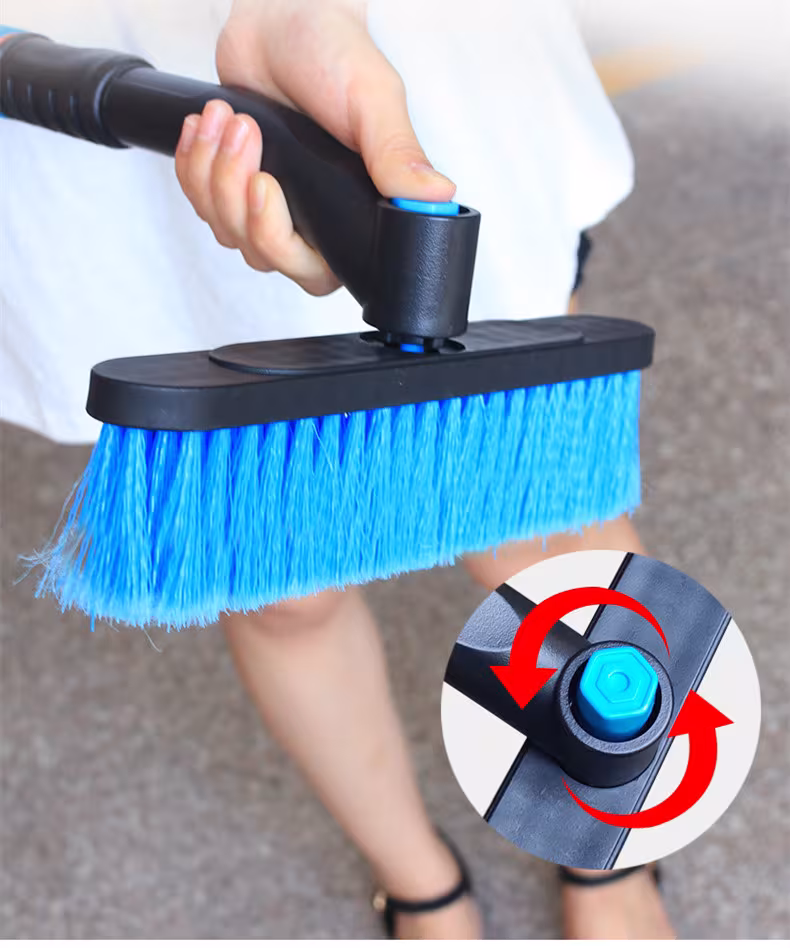 Car Cleaning Brush Ice Scraper Detachable Snow Shovel Brush Dust Remove Brush Auto Windshield Extendable Snow Brush Foam Handle