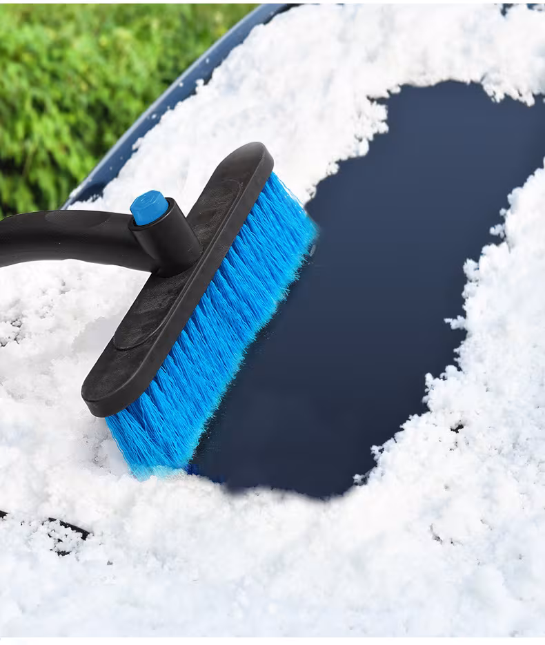 Car Cleaning Brush Ice Scraper Detachable Snow Shovel Brush Dust Remove Brush Auto Windshield Extendable Snow Brush Foam Handle