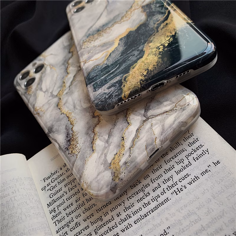 Compatible with Apple , Glitter Marble Apple Phone Case