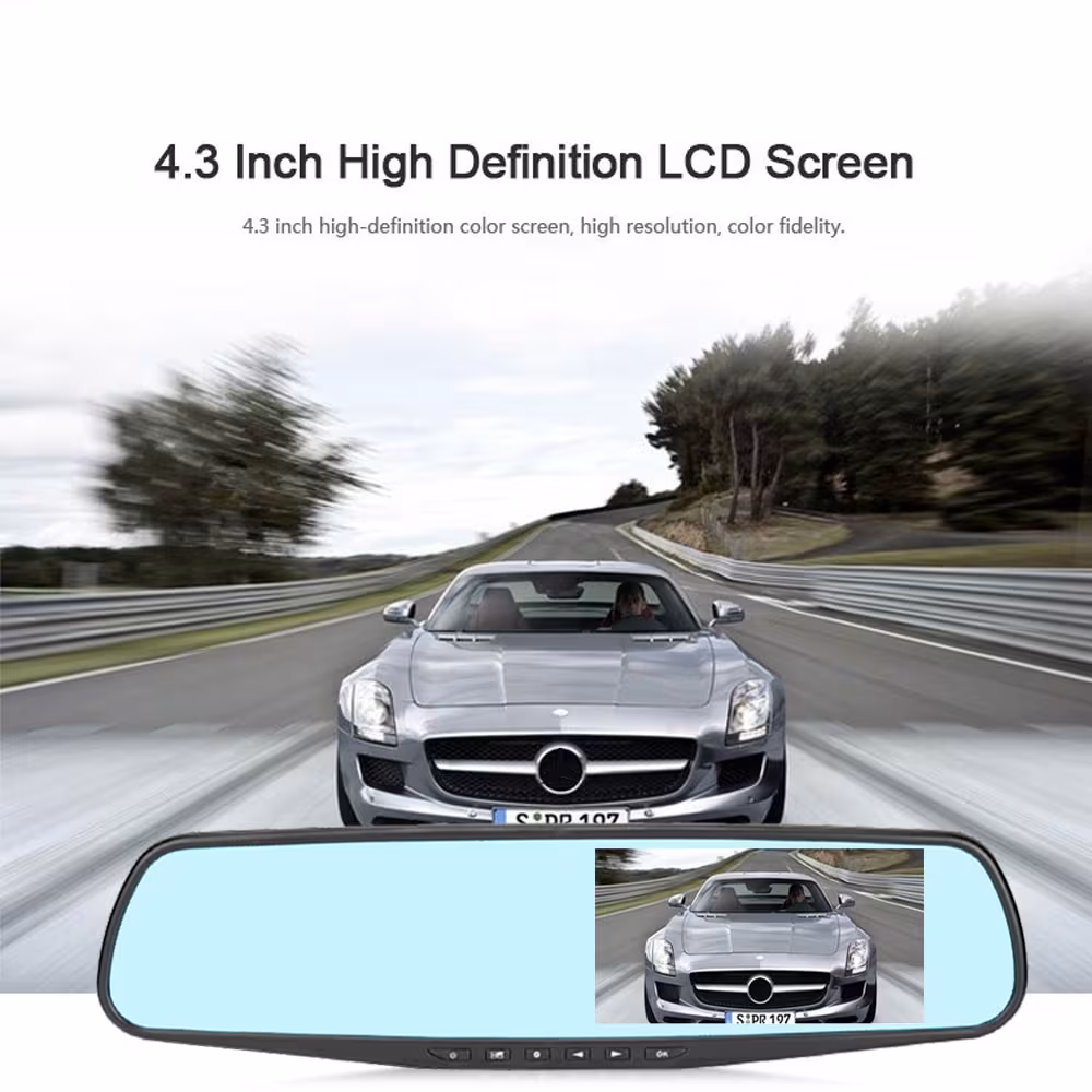 3.5 Inch Rearview Mirror Car Driving Recorder High List Lens